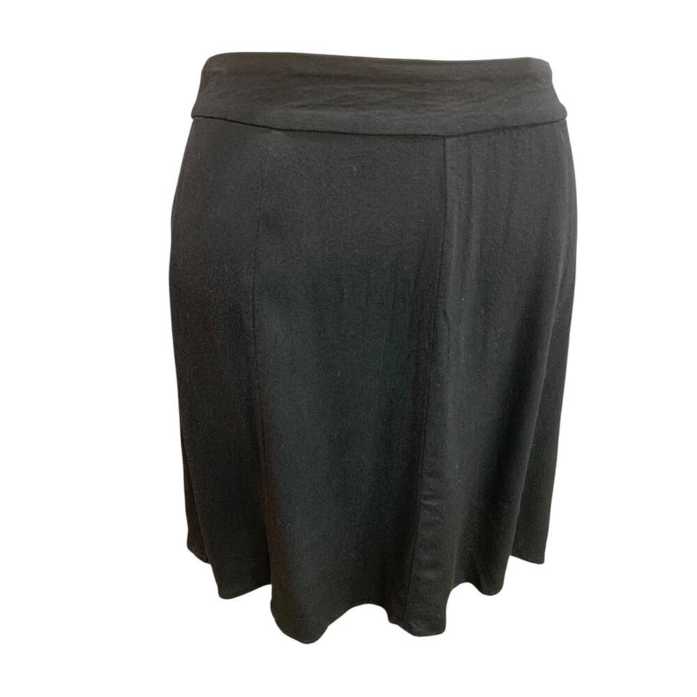 Size 4P Loft Petites Womens Black‎ Lightweight Side Zip A-Line Skirt